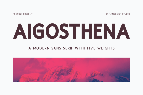 Aigosthena: A Modern Sans Serif Font for Web Design