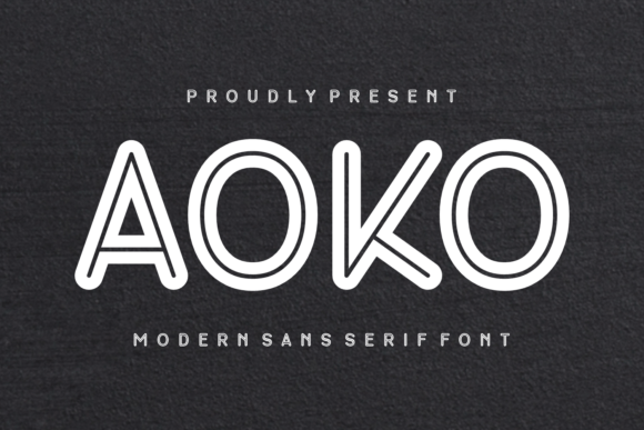 Aoko: The Bold Sans Serif Typeface for Modern Brands