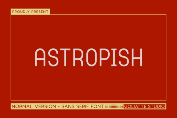 Astropish: A Modern Sans Serif Typeface for Web Design