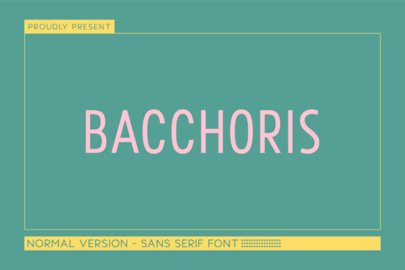 Bacchoris: A Bold Sans Serif for Modern Editorial Design