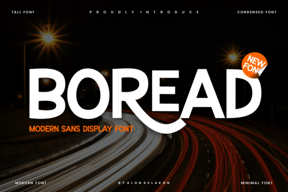 Boread: A Bold Sans Serif Font for Modern Branding