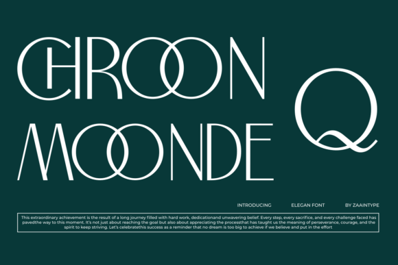 Chroon Moonde: A Modern Sans Serif for Editorial Design