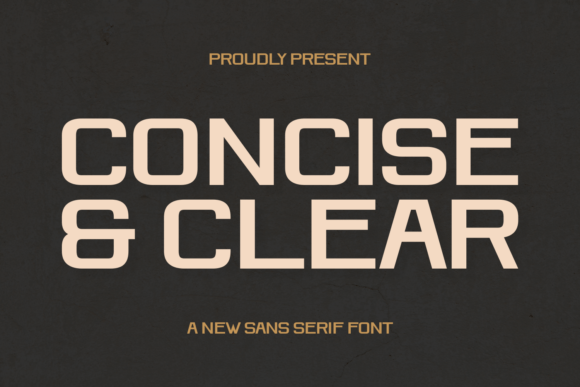 Concise and Clear: A Modern Sans Serif Font for Editors