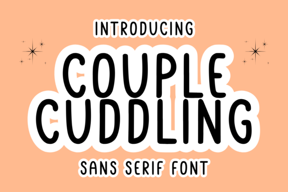 Couple Cuddling: A Cozy Sans Serif Font for Sweet Branding