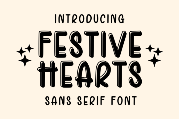 Festive Hearts Font for Modern Web Design