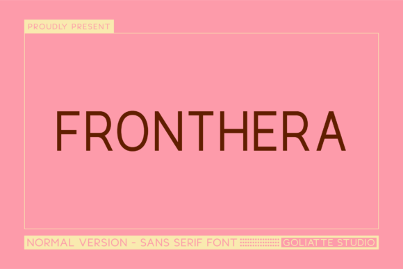 Fronthera: A Modern Sans Serif Typeface for Campaigns