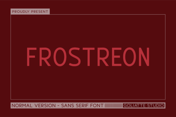 Frostreon: A Bold Sans Serif Font for Modern Web Design