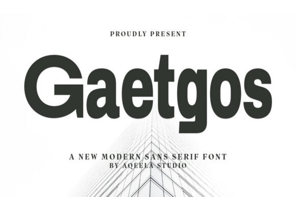 Gaetgos: A Modern Sans Serif Typeface for Digital Design