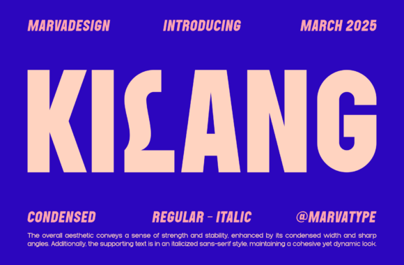 Kilang: A Bold Sans Serif Typeface for Strong Branding