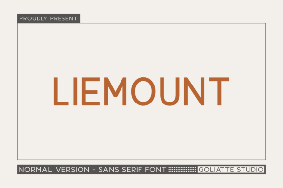 Liemount: A Modern Sans Serif Font for Crafters