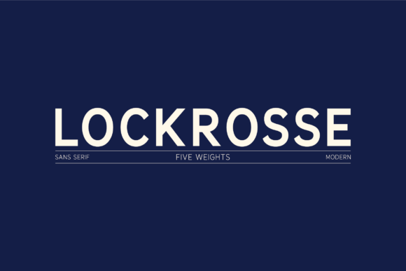 Lockrosse: A Modern Sans Serif Font for Branding