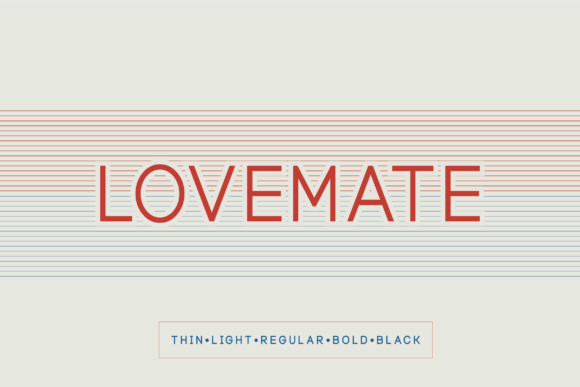 Lovemate Font: A Modern Sans Serif Masterpiece
