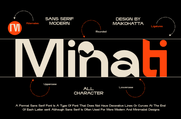 Minati: A Modern Sans Serif Font for Crafters