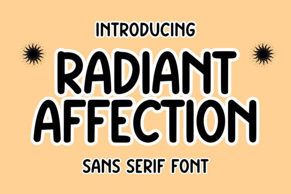Radiant Affection Font for Editorial Design