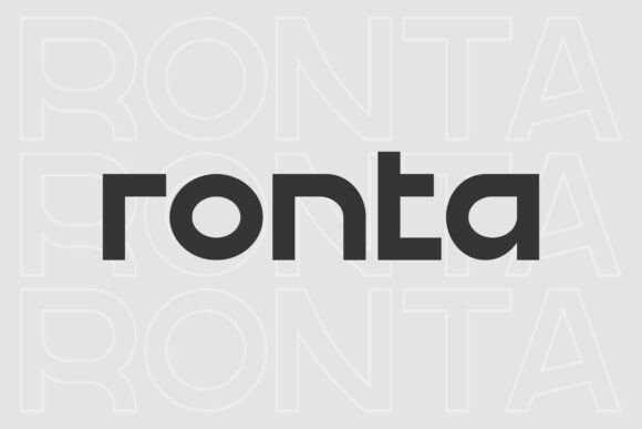 Ronta: A Premium Sans Serif for Modern Branding