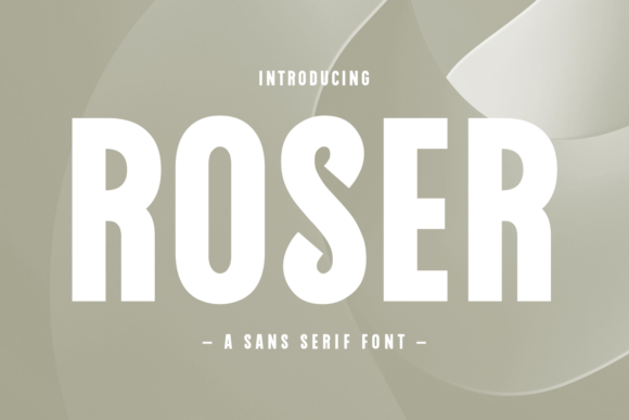 Roser: A Modern Sans Serif Font for Polished Branding