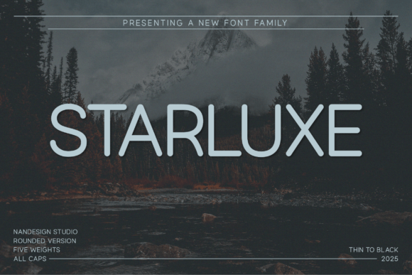 Starluxe Rounded: A Modern Sans Serif for Makers