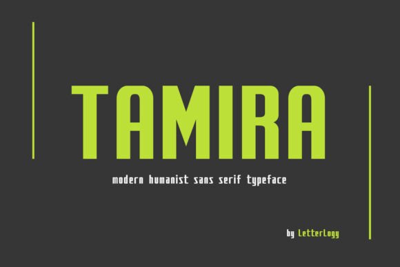 Tamira: A Modern Sans Serif Typeface for Editorial Design