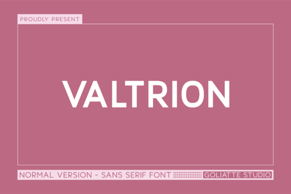 Valtrion: A Bold Sans Serif Typeface for Modern Campaigns