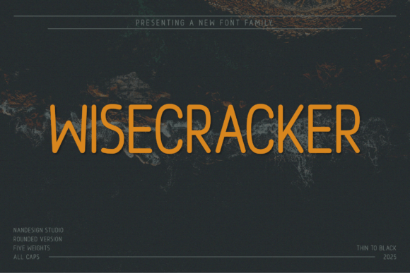 Wisecracker Rounded: A Modern All-Caps Sans Serif for Editors