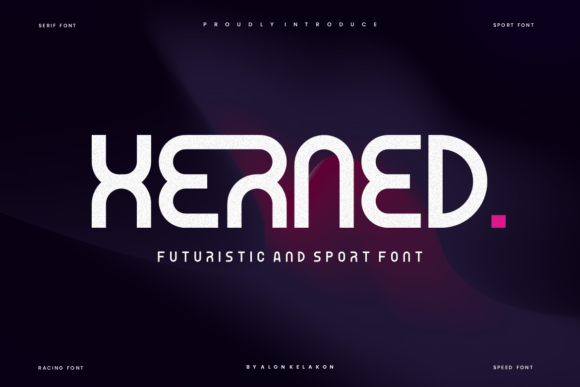 Xerned: A Bold Sans Serif Font for Makers